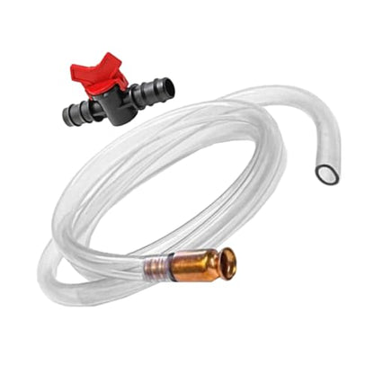 Luxshiny 1set Convenient Automotive Maintenance Siphon Pump for Water Fuel Siphon Hose Oil Transfer Hose Connector Clamp and Switch Kit