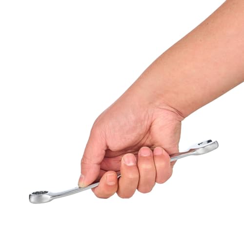 BLACK CANYON Metric 15mm Combination Wrench, 12-Point Box End & Hex Opening Design, Polished Steel - size: 15 mm