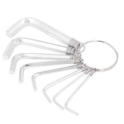 8Pcs Hex Key Wrench Set, Metric 1.5 2 2.5 3 3. 4 6mm Steel Hand Tool with Wear Resistance, for Mechanical Automotive Electronics Home Workplace