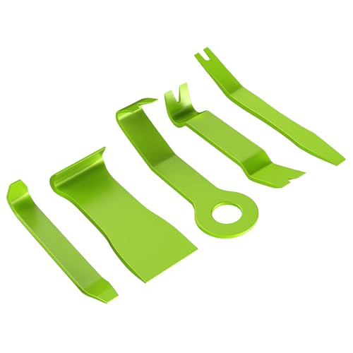 GOOACC 5PCS Auto Trim Removal Tool Kit No-Scratch Pry Tool Kit for Car Audio Dash Door Panel Window Molding Fastener Remover Tool Kit-Green - color: Green, size: 5PCS Trim Removal Tool
