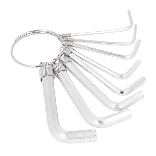 8Pcs Hex Key Wrench Set, Metric 1.5 2 2.5 3 3. 4 6mm Steel Hand Tool with Wear Resistance, for Mechanical Automotive Electronics Home Workplace