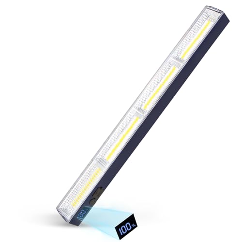 Magnetic Light BAR,15.75-inches 7500mAh 8000 Lumens Rechargeable Portable Lamp Built-in 216-LED Bulbs,with Handy Hook with 2 Magnets Endurance - size: 15.75"