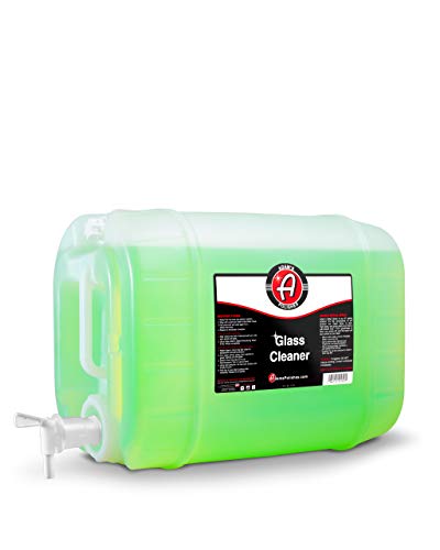 Adam's Polishes Glass Cleaner - Car Window Cleaner | Car Wash All-Natural Streak Free Formula for Car Cleaning | Safe On Tinted & Non-Tinted Glass | Won’t Strip Car Wax or Paint Protection - size: 640 fl. oz (5 Gallon)