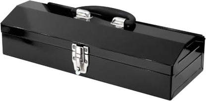 Portable Tool Box, Metal Tool Box, 4 Non-Slip Foot Pads, Ideal for Trailer, Mechanic, DIY-ers, Car Toolbox, Workshops, Garages, Repair Shops,Black - size: 1P-Black