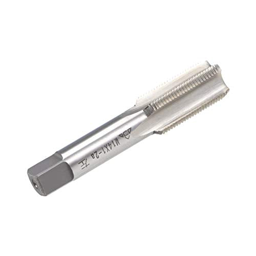 uxcell Metric Machine Tap Left Hand M14 Thread 1 Pitch H2 4 Flutes High Speed Steel Screw Thread Taps Tapping Tool - size: M14x1