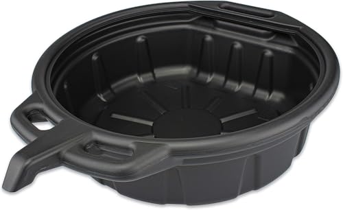 NEIKO 20762A Oil Drain Pan | Black Plastic Anti Splash | Motor Oil Drip Catcher Pan | 2 Gallon (8L) Capacity - style: 2 gal/8 L Oil Drain Pan