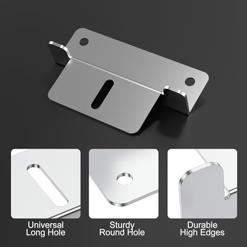ACOPOWER Solar Panel Mounting Z Bracket - Set of 4 for RV Boat Off Gird Installation,Sliver,HY-Z1-M - size: Z Bracket