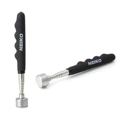 NEIKO 53425A Magnetic Pickup Tool, 25 Lb Telescoping Tool, 30" Long Extendable Magnet Pick Up Tool, Non-Slip Grip Wand, Telescopic, 7" Short Stick, Extra Strong - size: 25 Pound, style: Pick Up Tool