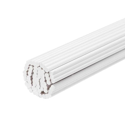 MECCANIXITY 20pcs 16 Inch Plastic Welding Rods, 1/4 Inch PVC Welding Sticks for Repairing Plastic Bumpers, Kayaks, Car, White - color: White