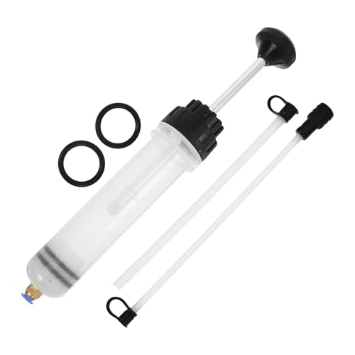 Ipetboom Manual Oil Fluid Extractor Pump 200cc with Design for Automotive Brake and Engine Oil Transfer, Vacuum Fluid Transfer Tool for Car Maintenance and Fuel Suction