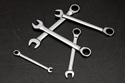 FLZOSPER 9mm Metric Ratchet Wrench,Box End Head 72-Tooth Ratcheting Combination Wrench Spanner - size: 9mm