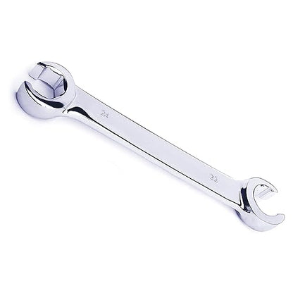 Utoolmart Flare Nut Wrench, 22mm x 24mm Metric Double Open End, 1Pcs | 15° Offset Ends, For Auto, Household, DIY Repairs - color: 1pcs, size: 22x24mm