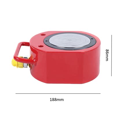 100 Ton Hydraulic Cylinder Jack,Pancake Cylinder Ram, Flat Lift Cylinder 16MM, Body Jack, Mini Hydraulic Floor Jack for Steel, Bridges, Machinery