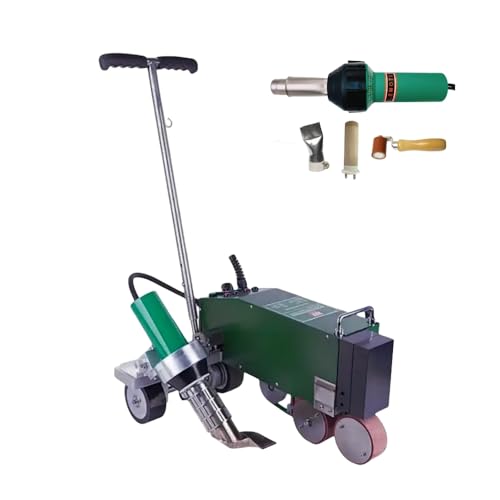 230V 4200W TPO Waterproof Coil Hot Air Welding Machine Roof PVC Edge Sealing Electric Fusion Welding Automatic Crawling Welder Membrane Edge Welding 40mm - size: 230V welder with 120V heat gun set