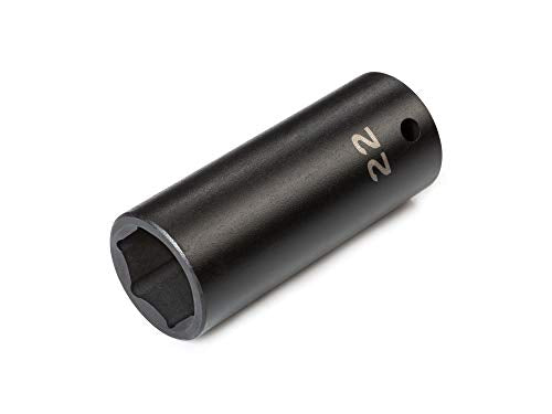 TEKTON 1/2 Inch Drive x 22 mm Deep 6-Point Impact Socket | SID23122 - size: 22 mm, style: Deep