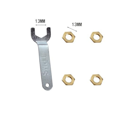 TPMS Service Pack Set with Nut Mounting Wrench Anti-Thief Nuts Tool Repair Kit for Tire Pressure Monitoring System External Sensors Tire Pressure Monitor TPMS Sensor