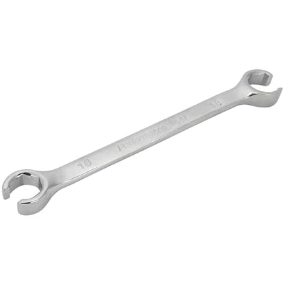 Performance Tool W30416 16 mm x 18 mm Metric Flare Nut Wrench | Ideal for automotive brake, fuel, and hydraulic lines. Drop forged chrome alloy steel. 15-degree offset - size: 16mm x 18mm Flare Nut Wrench