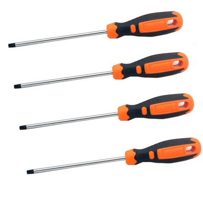 4-Piece T15 T20 T25 T30 Torx Screwdriver Set, 150 mm Magnetic Torx Driver Star Bit Screwdriver for Computer Repair, Automotive Tools and Home Appliances