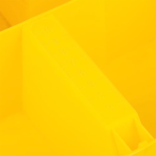 Bucket Boss - Bucket Stacker Small Parts Organizer, Bucket Organization (15051), Yellow (Pack of 2) - size: 1 Count (Pack of 2)