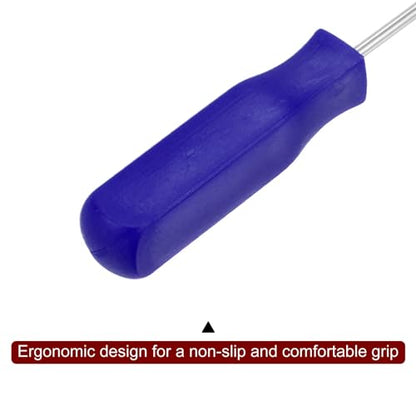 HARFINGTON 2pcs Straight Pick Hook 135mm Chrome Vanadium Steel Cr-V TPR Plastic Handle Square Automotive Pick Tool Set for Removing O Rings Small Items, Blue