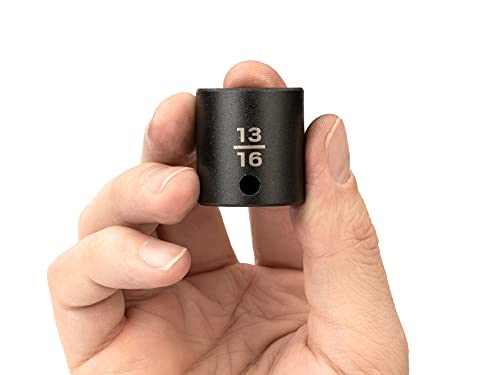 TEKTON 3/8 Inch Drive x 13/16 Inch Shallow 6-Point Impact Socket | SID12021 - size: 13/16-Inch, style: Shallow