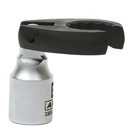 ARES 33014 – 1/2-Inch Drive Flexible Crowfoot Wrench - 22mm (7/8-inch) 12pt Crowfoot Wrench – 180 Degree Flex Head Offers 90-Degree Access for Hard-to-Reach Bolts – Services Oxygen Sensors - size: 1/2-Inch Drive Flexible Crowfoot Wrench