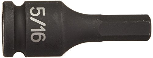 Grey Pneumatic (1910F) 3/8" Drive x 5/16" Hex Driver Socket , Black - style: 5/16" Hex Driver
