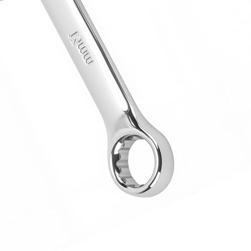 HAKZEON 10 Piece Metric Ratcheting Combination Wrench Set, Chrome Vanadium Steel, Include Metric Sizes 8 mm - 19 mm with Organizer, 12 Point for Automotive Machine Repair