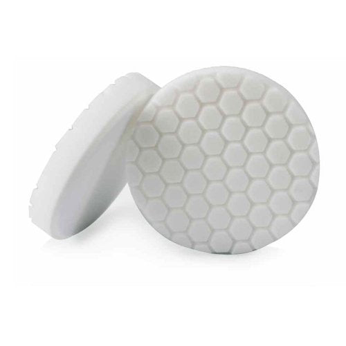 Chemical Guys, Hex-Logic Light-Medium Polishing Pad, White, 4.5 in for 4 in | Soft white polishing foam pad refines swirls and applies polishes for a glossy finish on dual-action polishers - size: 4.5 Inch Pad (1 Pack), style: Medium Cutting