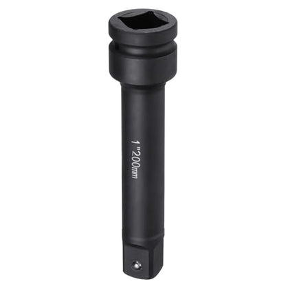 HARFINGTON Impact Socket Extension Bar 1" Square Drive 8" Long CR-V Steel Extension Rod Ratchet Wrench Driver Adapter for Axle Nut Sockets, Black - size: 1" Square Drive 8" Long