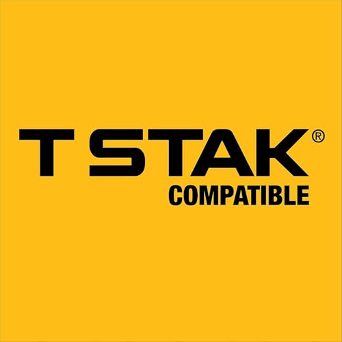 DEWALT TSTAK Tool Box, Deep, Long Handle, Extra Large Design, Fixed Divider for Tool Organization, Water and Debris Resistant (DWST17814)