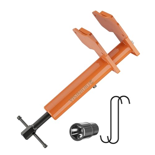Universal Brake Caliper Tool for Multi Piston Brake Pad Spreader, Heavy Duty Brake Caliper Spreader Tool, Caliper Piston Compressor Tool with Magnetic Expansion Plates & 2X Hanger Hooks