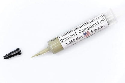 TechDiamondTools Diamond Lapping Paste Polishing Compound USA Made 1050 Grit Mesh 12-20 Microns Lapping Compound for Rock Glass Metal Jewelry Resin Marble with High Concentration of Diamond Powder - size: 1,050 grit/12 - 20 microns