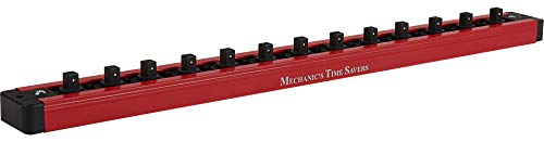 Mechanic's Time Savers Lock-A-Socket Tool Organizer: Magnetic Locking Socket Rack, 1/4" Drive Sockets - size: 1/4" Drive Sockets