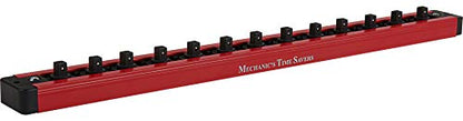 Mechanic's Time Savers Lock-A-Socket Tool Organizer: Magnetic Locking Socket Rack, 1/4" Drive Sockets - size: 1/4" Drive Sockets