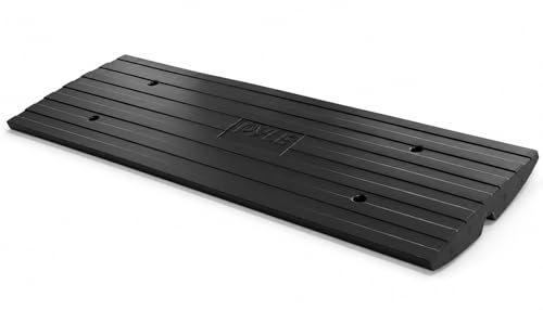 Pyle Car Driveway Curbside Bridge Ramp - Heavy Duty Rubber Threshold Curb Ramp, Used for Loading Dock, Garage, Sidewalk, Truck, Scooter, Bike, Motorcycle, Wheelchair Mobility, Other Vehicle - Pyle - size: Pack 1