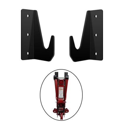 Floor Jack Stand Wall Mount Organizer Brackets Garage Tool Hangers Jack Stands Holder Storage Rack Mount Fit for Any Standard Aluminum or Steel Floor Jack (2 Pack)