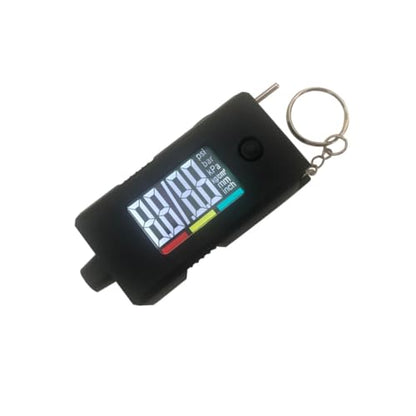 2 in 1 Digital Tire Pressure Gauge with Tread Depth Ruler for Cars and Trucks Portable Tire Air Gauge with Key Ring and Ergonomic Non-Slip Design for Quick Accurate Readings