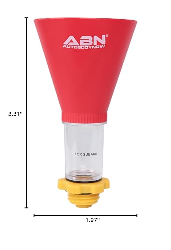 ABN Automotive Funnel - Engine Oil Funnel Compatible with Subaru for Use as Oil Change Funnel with No Spill with Adapter - size: Subaru