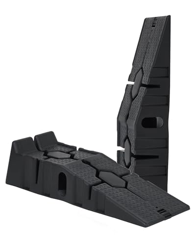 Garvee Plastic Car Service Ramps,Portable Low Profile Car Ramps for Maintenance or Oil Changes,5 Ton (12000 LB) Capacity,Lift Height 6.7 in, Home Garage,Vehicle Auto Garage Repair 2 Pack | for Maintenance or Oil Changes,5 Ton (12000 LB) Capacity,Lift Heig