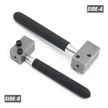 Hoypeyfiy Double Flaring Tool Kit with Removable Handle for 3/16 inches Brake Pipe 45 Degree Flare for Vehicle Brake Lines Repairing Double Flarer