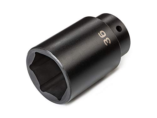TEKTON 1/2 Inch Drive x 36 mm Deep 6-Point Impact Socket | SID23136 - size: 36 mm, style: Deep