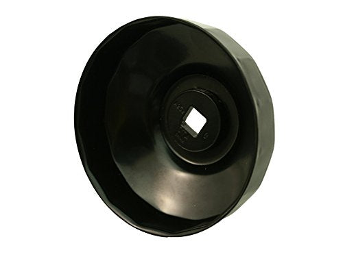 CTA Tools A252 Cap-Type Oil Filter Wrench - 93mm x 15 Flute - Professional Grade, Black Finish, Precision-Stamped, Deep-Reach, 3/8-Inch Drive, Oil Filter Wrench - size: 93mm x 15 Flute