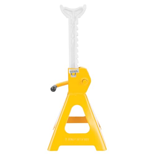 Performance Tool W41021 Ratchet Style Jack Stand Set for Lifting Vehicles During Maintenance, Yellow, 2-Ton - size: 2-Ton, style: 2 Ton (4,000 lbs.) Jack Stand