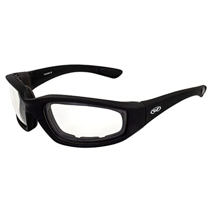 Global Vision Kickback Motorcycle Glasses - color: Black Frame/Clear Lens