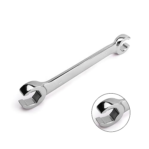 Utoolmart Flare Nut Wrench, 22mm x 24mm Metric Double Open End, 1Pcs | 15° Offset Ends, For Auto, Household, DIY Repairs - color: 1pcs, size: 22x24mm