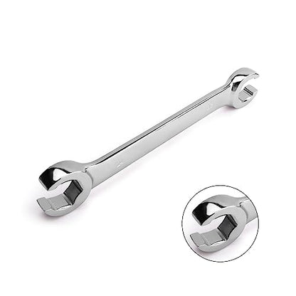 Utoolmart Flare Nut Wrench, 22mm x 24mm Metric Double Open End, 1Pcs | 15° Offset Ends, For Auto, Household, DIY Repairs - color: 1pcs, size: 22x24mm