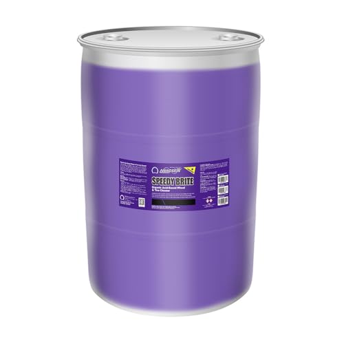 Nanoskin SPEEDY BRITE Pro Grade Wheel & Tire Acid Cleaner, 30 gallons - Chrome & Coated Wheel Safe, Cleaning with Organic Acid | Removes Brake Dust & Road Grime for Auto Detailing, Body Shop Safe - size: 3840 Fl Oz (Pack of 1)