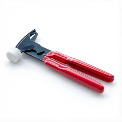 CKAuto Wheel Balancing Weight Plier Hammer Tool with Plastic Jaws for Wheel Weights Clip On(Upgraded Version) - size: upgraded