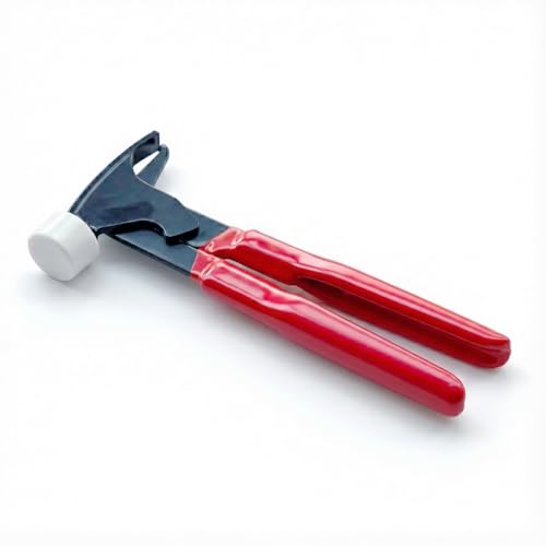 CKAuto Wheel Balancing Weight Plier Hammer Tool with Plastic Jaws for Wheel Weights Clip On(Upgraded Version) - size: upgraded